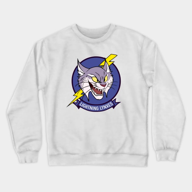 Lightning Lynxes Logo Crewneck Sweatshirt by Scud"